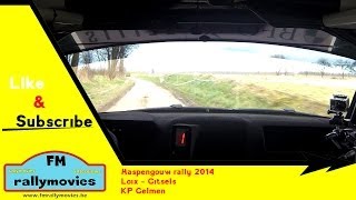 Haspengouw rally 2014  Onboard Loix op KP Gelmen Skoda Fabia S2000 HD [upl. by Atal]