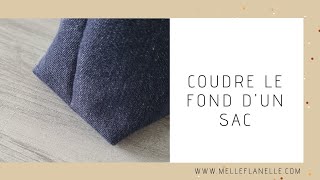 Coudre le fond dun sac [upl. by Yecram]