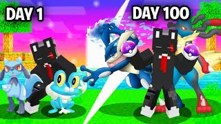 Surviving 100 Days with Pokemons  Minecraft 100 Days in Pixelmon [upl. by Yeniffit997]