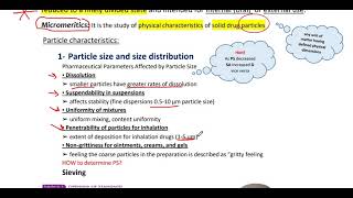 micromeritics lec 1 pharmaceutics 2 [upl. by Retse]