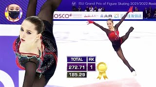 She did it again  WORLD RECORD for Kamila Valieva in the Free Skate [upl. by Nnaul]