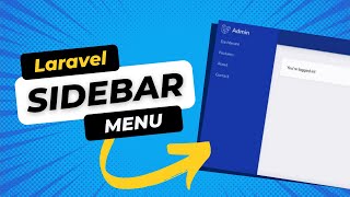 Building a Sidebar Menu in Laravel  Episode 1 [upl. by Sivet]