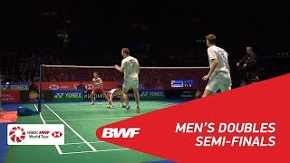 MD  GIDEONSUKAMULJO INA 1 vs CONRADPETERSENKOLDING DEN 6  BWF 2018 [upl. by Aisatna]