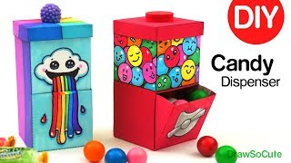 How to Make a Candy Dispenser  Easy DIY Paper Craft [upl. by Otsedom]