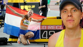 Femke Bol Blazes a Trail Shattering the 400m Indoor World Record in 2024 [upl. by Darahs706]