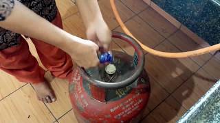 How to install gas stove with gas cylinder [upl. by Shannan330]