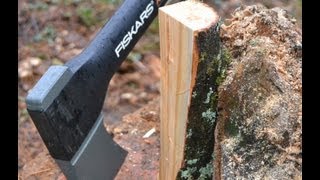 Fiskars Axe X15  Review [upl. by Skardol679]