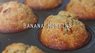 BEST Banana Muffins Recipe [upl. by Adnolehs]