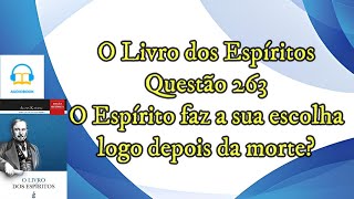 O Espírito faz a sua escolha logo depois da morte  Questão 263 Audiobooklivro dos espíritos [upl. by Fox]