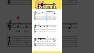 Rhythm Of The Rain  tab guitar [upl. by Barthol]