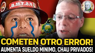 BOLIVIA EN SU PEOR MOMENTO EL SUELDO MINIMO ES UN ERROR Entrevista a Jaime Dunn  Alele en Bolivia [upl. by Tuhn]