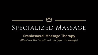 Craniosacral Massage Therapy CST [upl. by Deirdre]