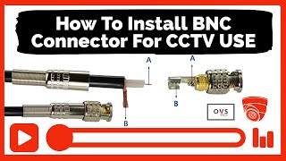 DIY How To Wire And Install A BNC Connector On Coaxial Cable RG58 For CCTV Use [upl. by Eddie]