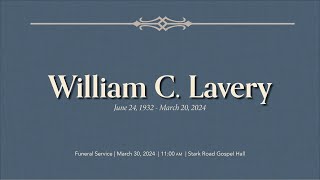 Funeral Service for William Lavery [upl. by Ahtiuqal676]