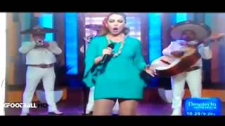 Paty Navidad se le cae toalla femenina en VIVO • 2015 [upl. by Newsom672]