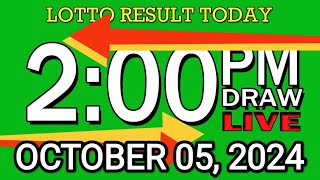 LIVE 2PM LOTTO RESULT TODAY OCT 05 2024 2D3DLotto 2pmlottoresultoctober052024 swer3result [upl. by Tillio428]