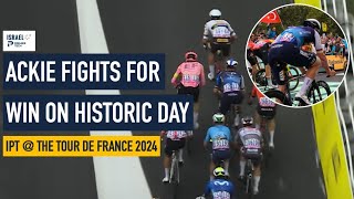 Ackie fights for win on historic Tour de France day [upl. by Main]