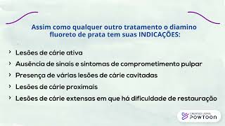 Tratamento de lesões de cárie em dentes decíduos com diamino fluoreto de prata  parte 1 [upl. by Mehta]