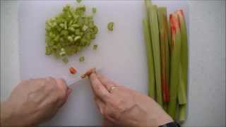 Comment preparer de la rhubarbe  How to prepare rhubarb [upl. by Carena]