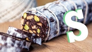 Chocolate Salami Recipe  Sorted Food [upl. by Spear109]