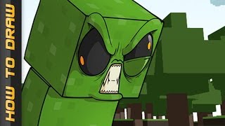 CREEPER  How to Draw Epic Minequest [upl. by Farand]