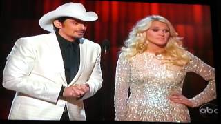 Brad amp Carrie Underwood 2012 CMAs gangnam style [upl. by Greenebaum]