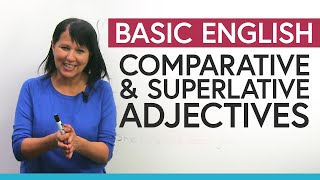 Comparative amp Superlative Adjectives in English Complete Guide [upl. by Ainerbas]