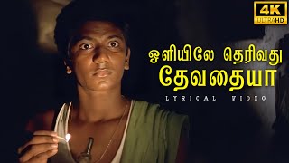 ஒளியிலே தெரிவது தேவதையா பாடல் வரிகள்  அழகி  4K  பார்த்திபன்  இளையராஜா  பழனி பாரதி [upl. by Rehpotsihc740]