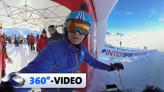 360°Video Die HighspeedAbfahrt von Val dIsere  Sportschau [upl. by Goetz]