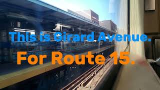 SEPTA MarketFrankford Line Eastbound Ride from 15th Street to Allegheny Avenue [upl. by Ruddie]