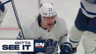 GOTTA SEE IT Matthew Knies Scores OT Winner To Force Game 6 [upl. by Ecnerolf613]