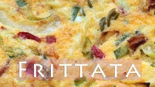 Pasta Frittata al Forno Recipe  Italian Baked Egg Dish  Egg Casserole 프리타타 만들기 [upl. by Jolenta]