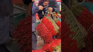 Red Long Dried Chiles Ready For Selling shorts youtubeshorts shortsvideo [upl. by Godard710]