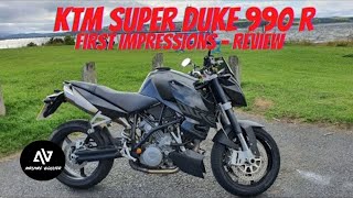 KTM Super Duke 990  First Impressions  Review [upl. by Akinhoj196]