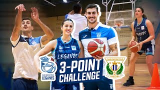 🏀 3Point Challenge  Diego Conde 🆚 Irene Lahuerta  CD Leganés [upl. by Atnek]