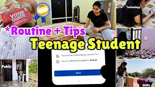 TEENAGE Student Routine  Tips student [upl. by Jarid]