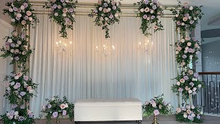 DIY Floral Stand Backdrop [upl. by Akilam]