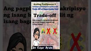 Trade Off at Opportunity Cost ekonomiks fyp [upl. by Aratahc13]