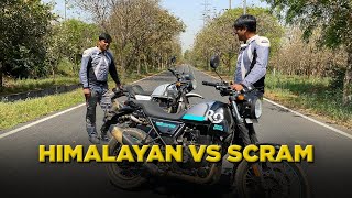 Royal Enfield Scram 411 Or RE Himalayan  Which one to buy and why  Bike Comparison  Times Drive [upl. by Onid]