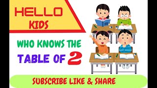 The table of 2  Educational videos for Kids  tables 220  mathtables kidsplaytime kidslearning [upl. by Nahk]