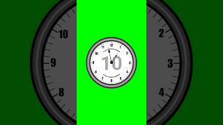 HD 10 Seconds timer green screen countdown sound effects no copyright shorts [upl. by Anwahsad82]