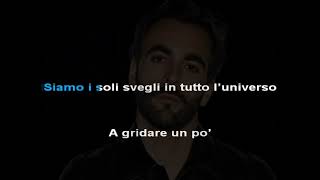 Due vite Marco Mengoni KARAOKE con cori [upl. by Medlin]