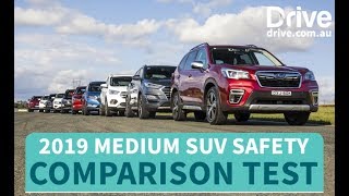 Safest SUV You Can Buy In 2019 Medium SUV Mega Comparison Test  Drivecomau [upl. by Nicodemus]