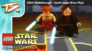 DARTH VADER FREE PLAY  Lego Star Wars The Complete Saga 100 Walkthrough 53 [upl. by Renata640]