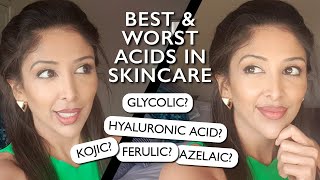 LAYERING ACIDS for Brown Dark skin DOCTOR V  Glycolic Salicylic Hyaluronic Amino AHABHA [upl. by Adaval485]