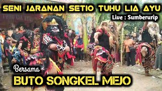 Aksi Seru Buto Songkel Mejo Jaranan Setio Tuhu Lia Ayu live Sumberurip Barurejo Siliragung [upl. by Nawat541]