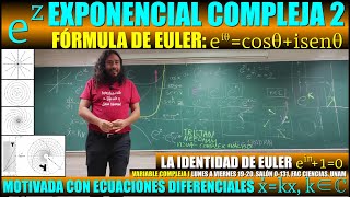 ez Exponencial Compleja 2 motivada c Ecuaciones Diferenciales Fórmula de Euler eiθcosθisenθ [upl. by Adria]