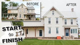 HISTORIC 1900 Farmhouse Restoration 👉🏻 start to finish [upl. by Limemann]