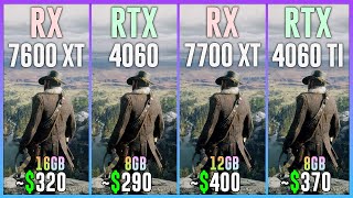 RX 7600 XT vs RTX 4060 vs RX 7700 XT vs RTX 4060 TI  Test in 25 Games [upl. by Douglas]