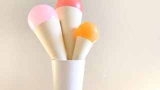 Cómo hacer globos decorativos con forma de helado [upl. by Crispas]